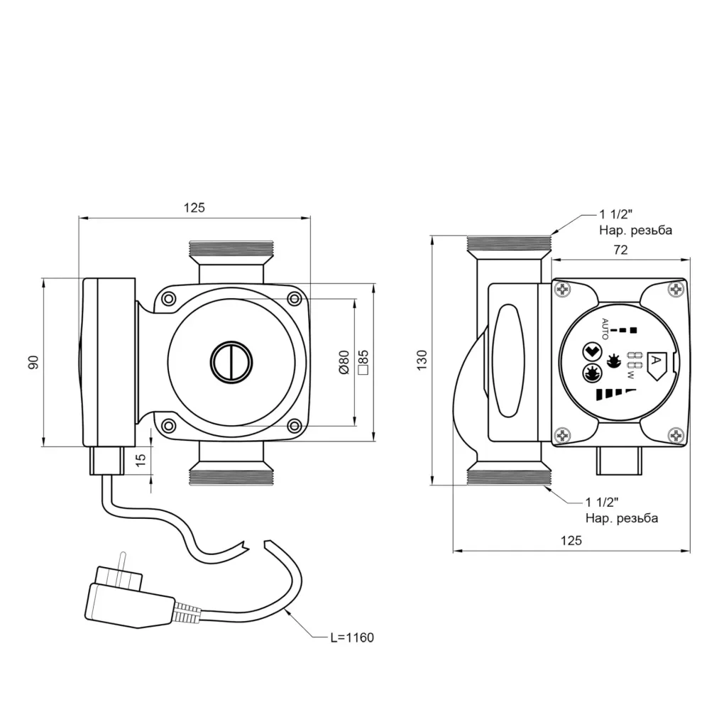 Циркуляційний насос Thermo Alliance LPSA 25/60/130 (LPSA2560130)- Фото 2